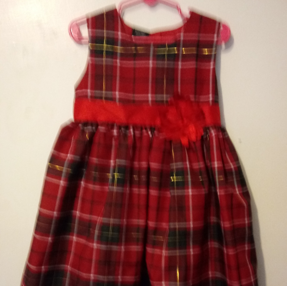 Holiday Editions Red Plaid Child's Dress